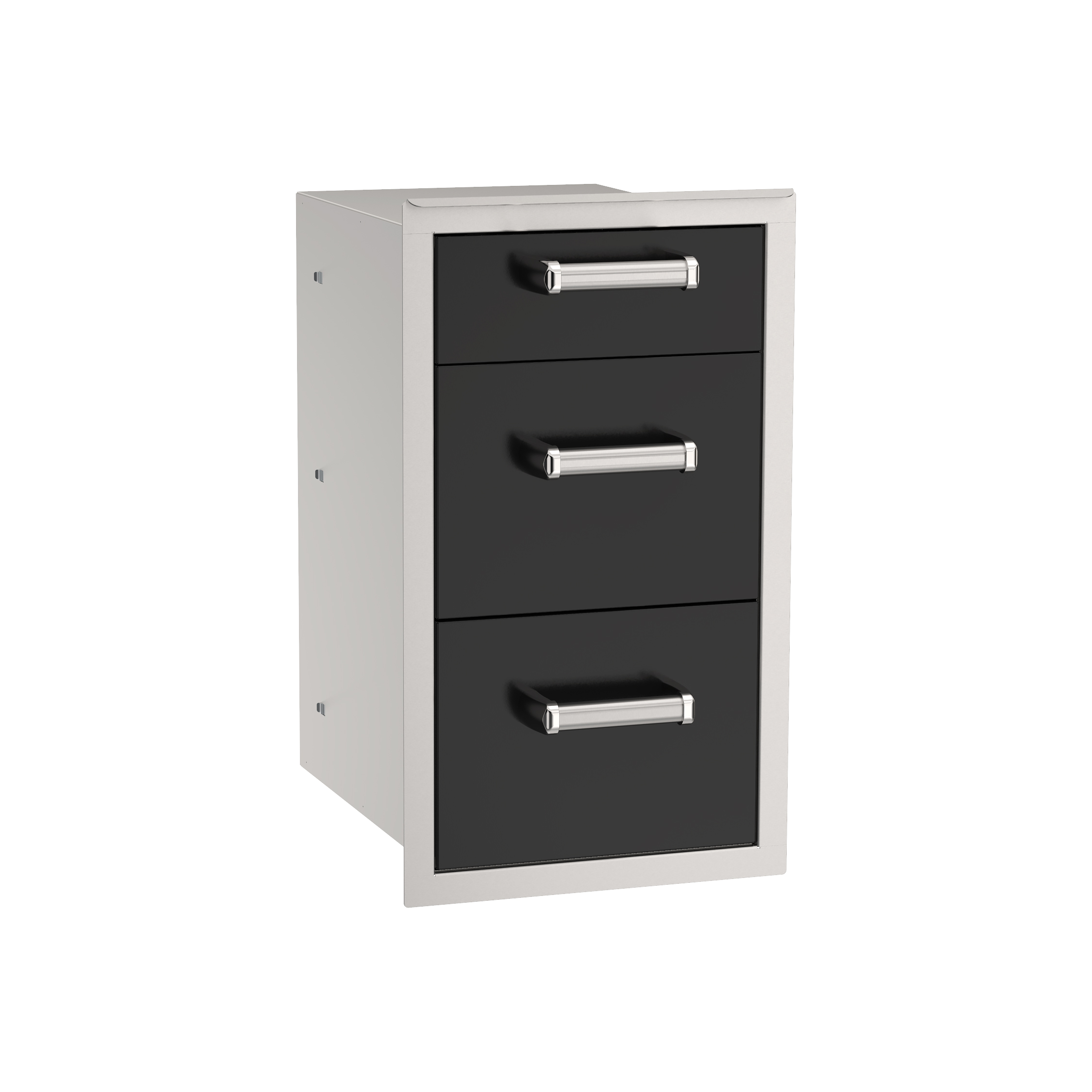 FM_53803BSC_Echelon-Black-Triple-Drawer_Angle-Closed Black Echelon Triple Drawer - Image 1
